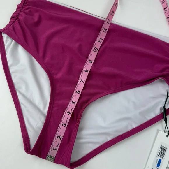 Calvin Klein Swimwear Bikini Bottom Womens XL Pink Solid Swim NWT - Picture 9 of 10